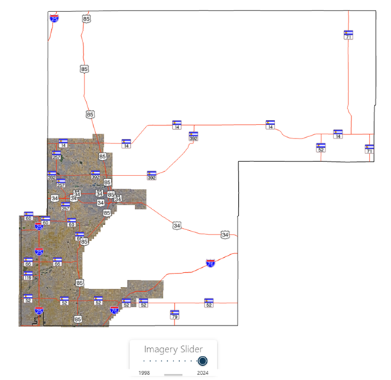Imagery Slider showing 2024 Imagery
